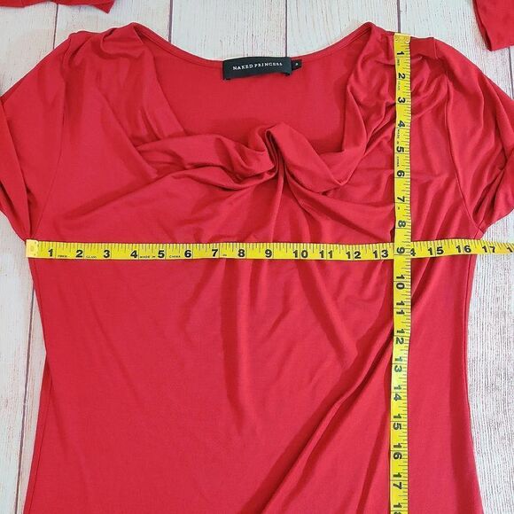 Naked Princess cowl neck mini sleep dress with thumbhole S - Picture 8 of 10